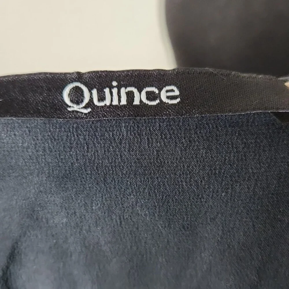 NEW Quince 100% Washable Silk Pajama Tank Black Sz L - Picture 9 of 9